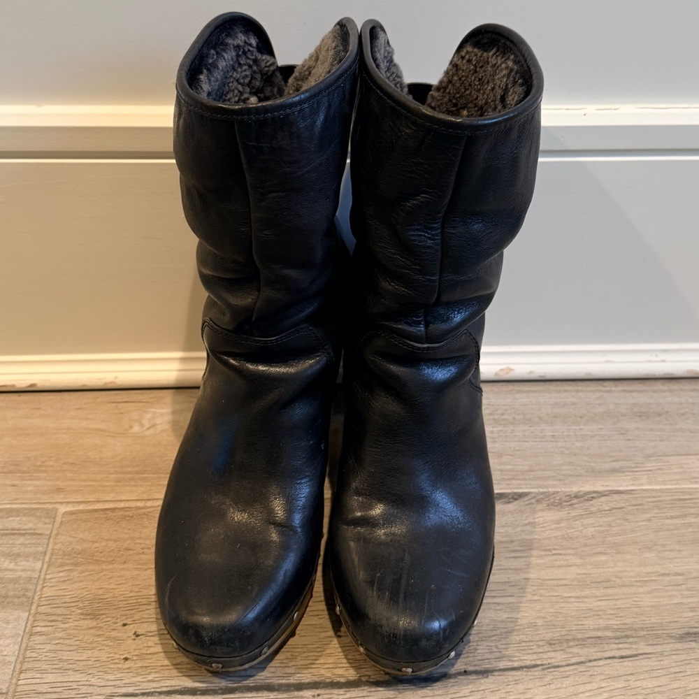 UGG Black Winter Boots with Fur Lining